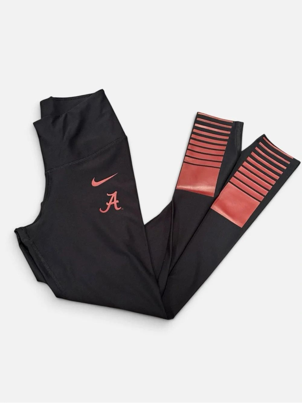 Nike Women’s Black and Red Alabama Athletic Leggings